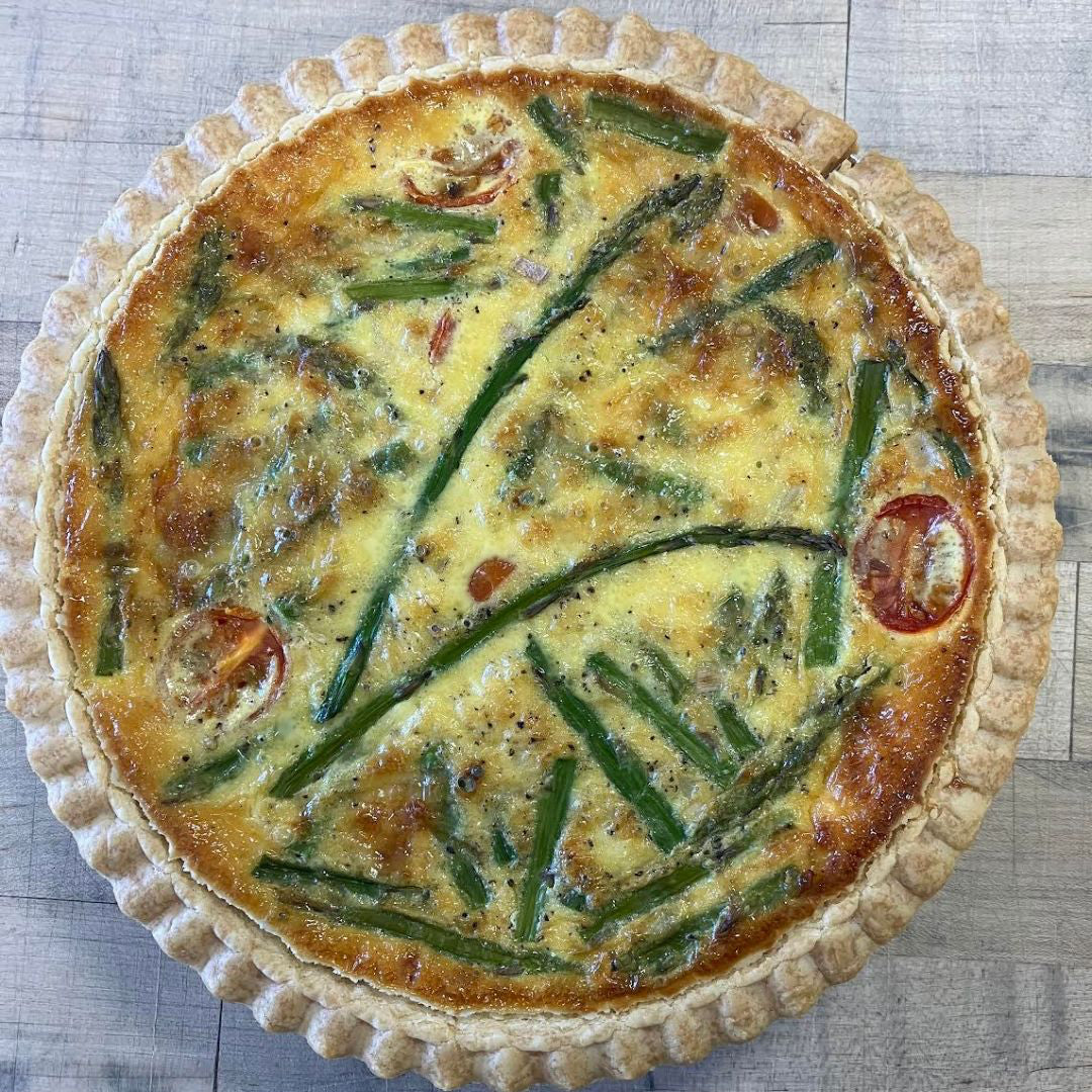 Organic Asparagus Quiche