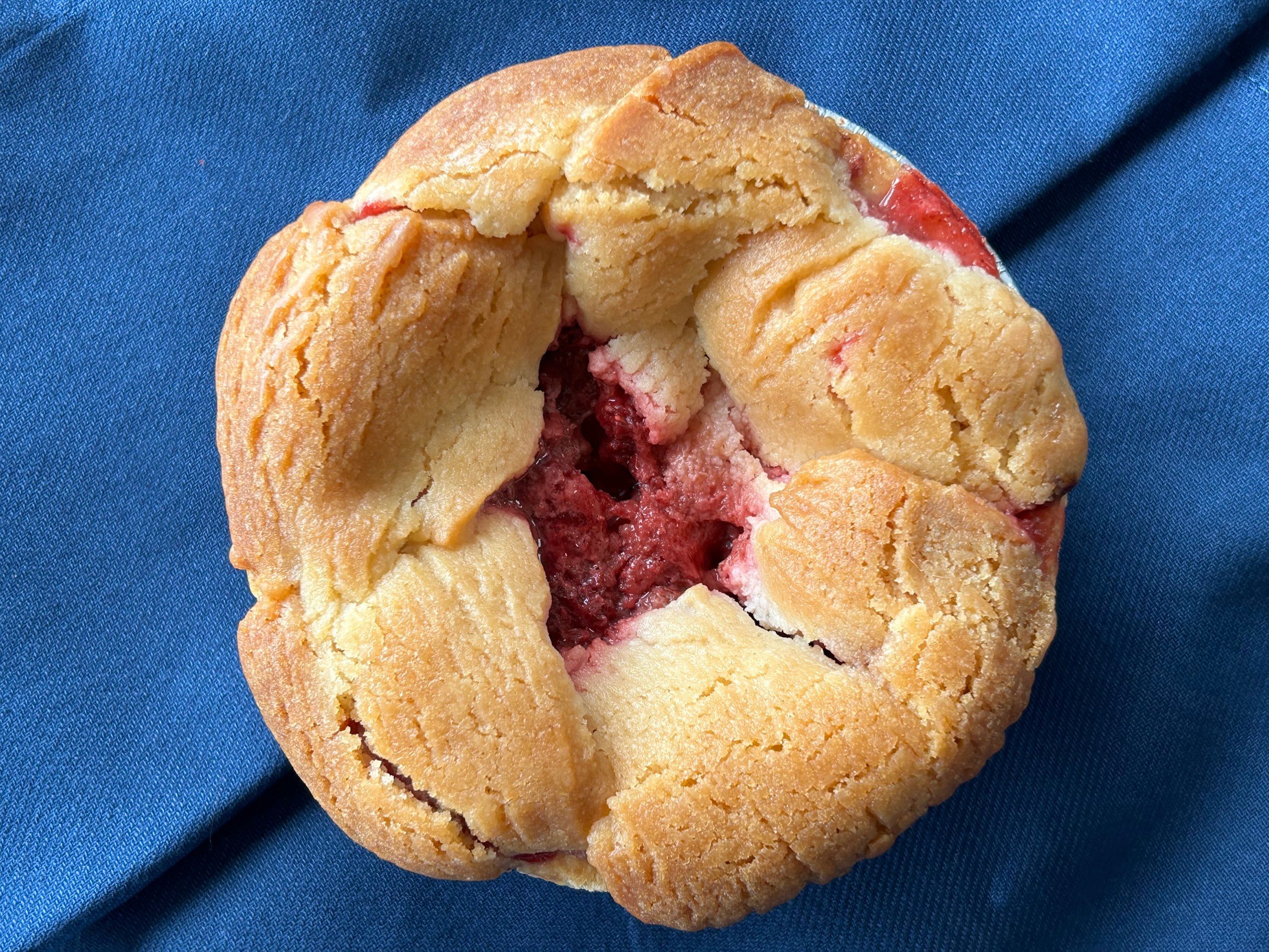 Organic Strawberry Rhubarb Cobbler
