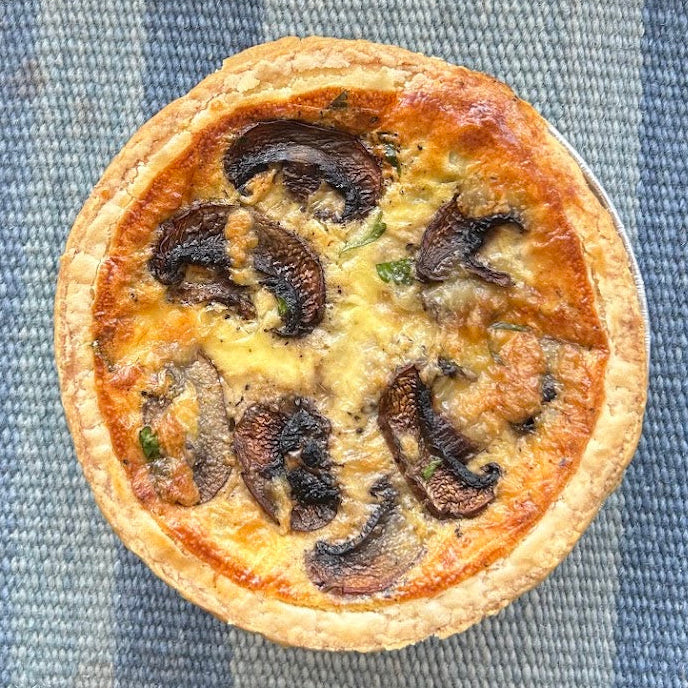 Organic Mushroom & Gruyère Quiche