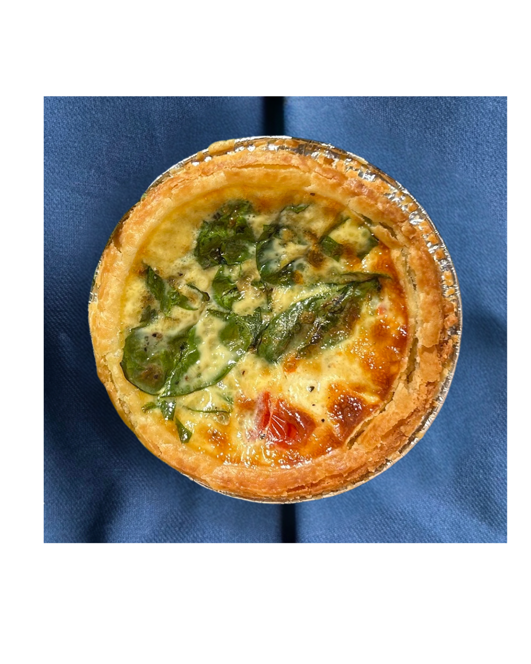 Organic Spinach & Ricotta Quiche