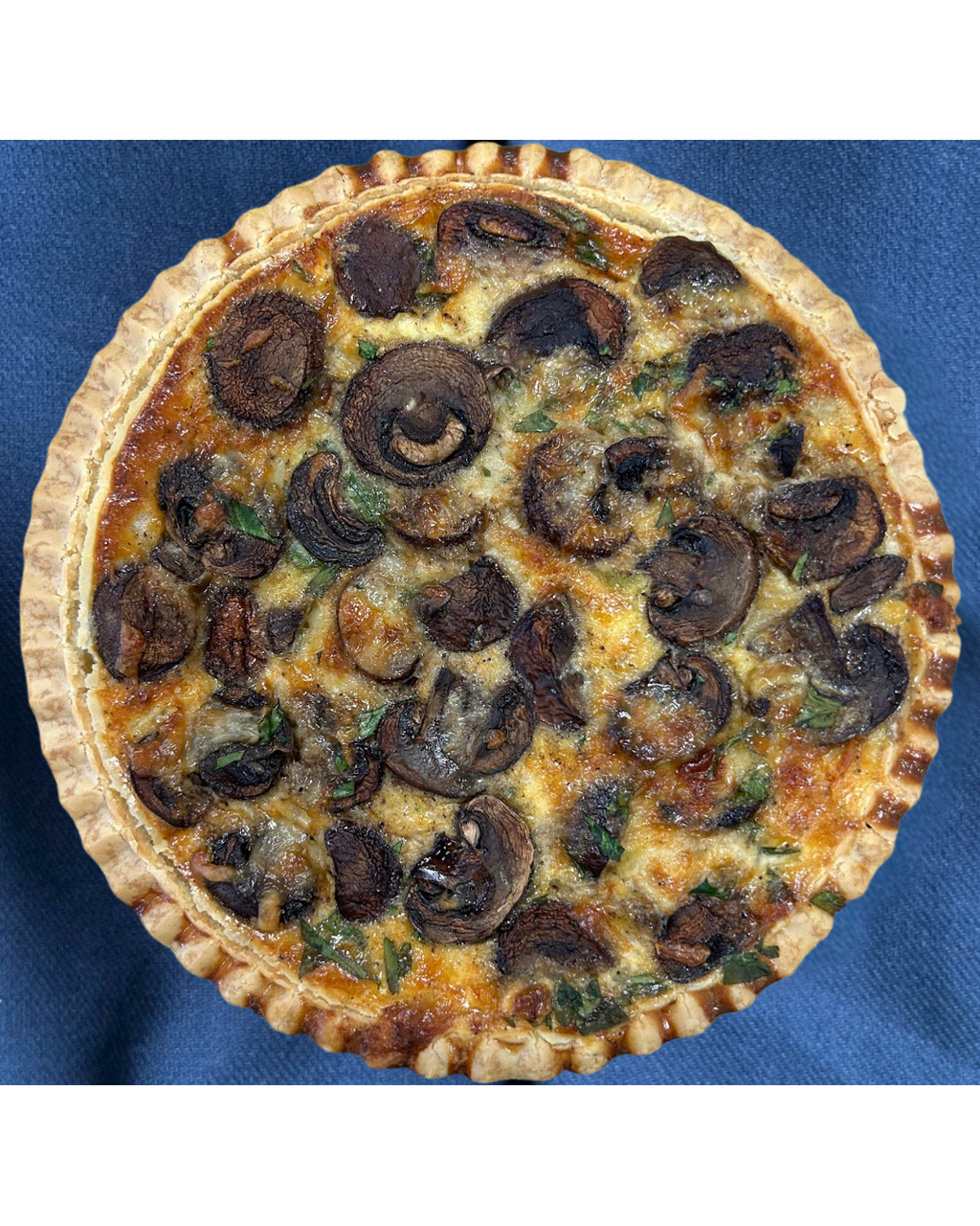 Organic Mushroom & Gruyère Quiche